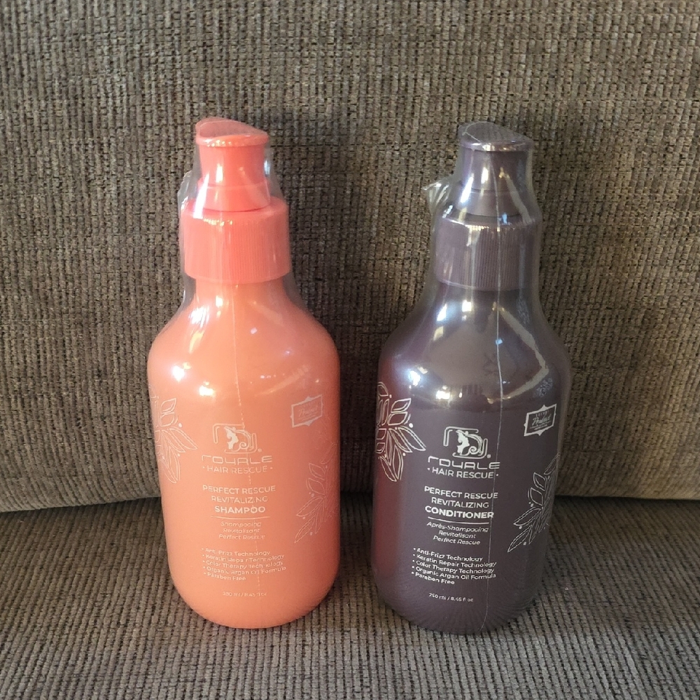 Royale Hair Rescue Shampoo and Conditioner‎ Set, New, 8.45floz. Each.